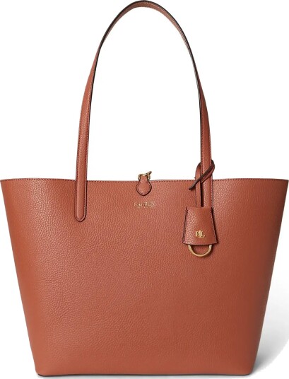 Lauren Ralph Lauren Faux Leather Large Reversible Tote Bag   Brown   