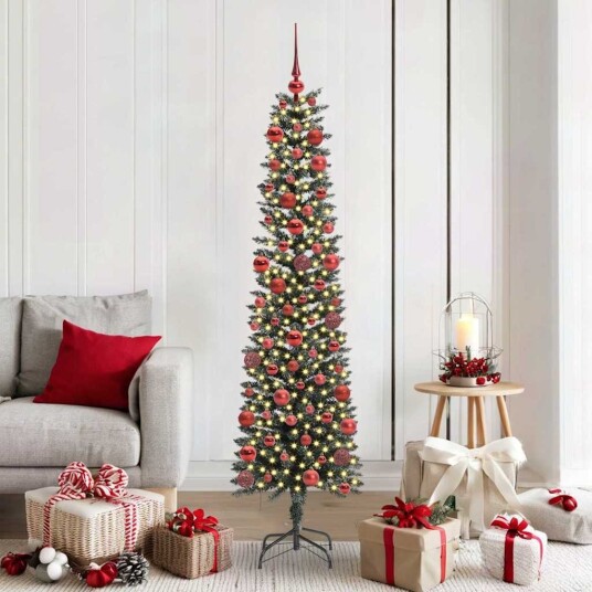  Kunstig juletre grønn 50,5 x 50,5 x 180 cm PVC og plast og stål