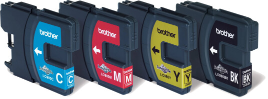 Brother Blekkpatron Pakke LC-980 Sort/CMY (6ml/3x5.5ml) (300/3x260 sider)