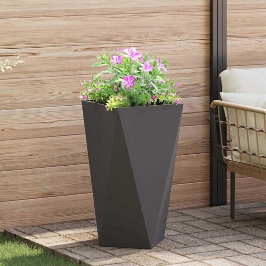 vidaXL Plantekassed Svart 40 x 40 x 75 cm Stål vidaXL Plantekassed Svart 40 x 40 x 75 cm Stål