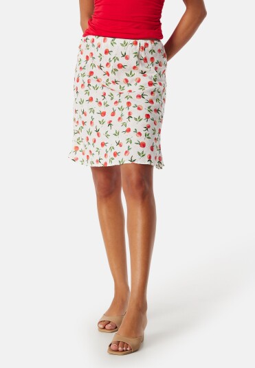 Pieces Pcnya HW Slit Skirt Cloud Dancer L