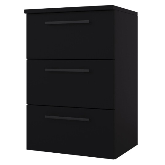 Linn Bad Ingrid Sideskap (Kommode) Svart Matt / 60cm 3 Skuffer