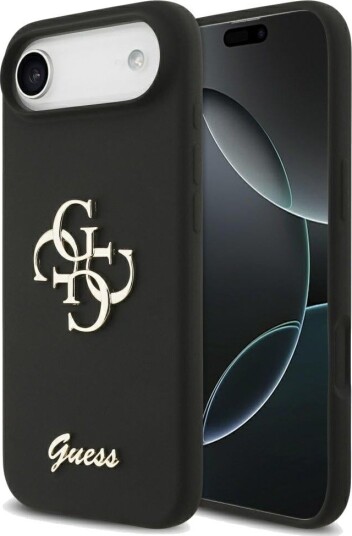 Guess Silikon Big 4G Script Etui for iPhone Air Sort