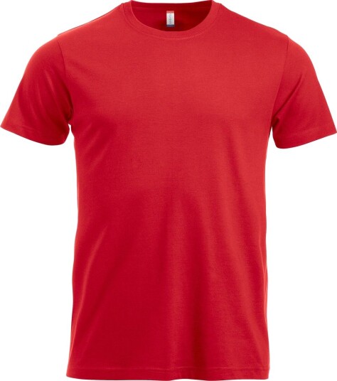 Basic t shirt i rød fra Clique (XL)