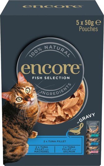 Encore Våtfôr Cat Gravy Pouch Mix Fiskeutvalg 3 Varianter 20 X 50 G Encore Våtfôr Cat Gravy Pouch Mix Fiskeutvalg 3 Varianter 20 X 50 G