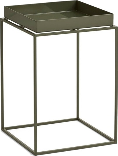 Tray Kaffebord Høy Olivengrønn/Stål