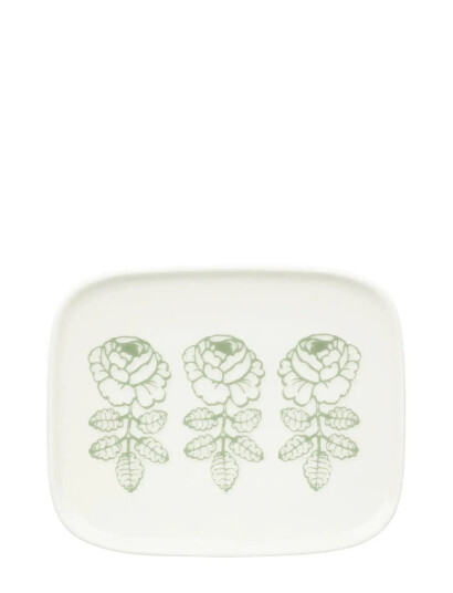 Marimekko Home Vihkiruusu Plate 12X15Cm White 12X15CM