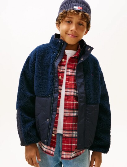 Tommy Hilfiger Teddy Quilted Bomber Navy 122