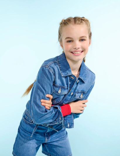 Kids Only Koglumi Ls Jacket Dnm Pim Noos Blue 116