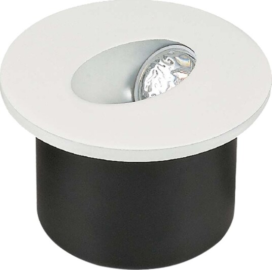 3W Ø7,5cm rund LED innbyggingsspot til trapper 270lm 4000K hvit hull: Ø6,2 cm Kulør : Nøytral