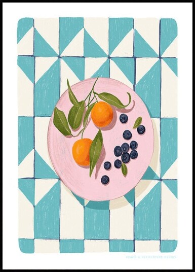Pandc Citrus and Berries Plakat / 100x150cm