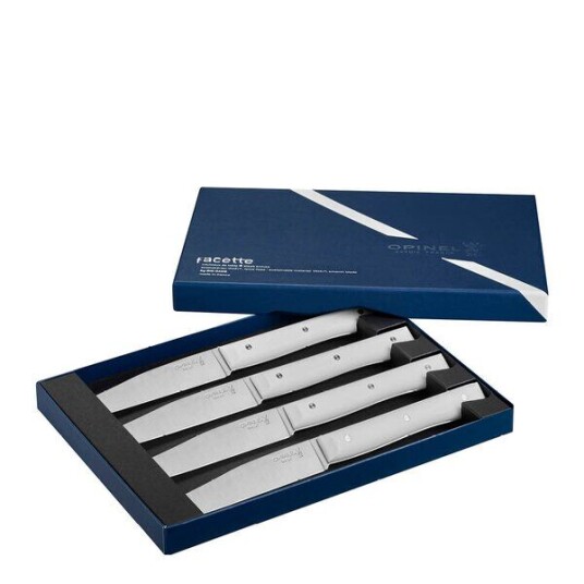 Opinel Table Bois bestikksett 4 deler Facette hvit Opinel Table Bois bestikksett 4 deler Facette hvit