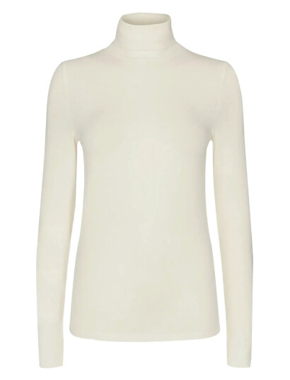 Nümph Nubowie Rollneck Rib - White - XXL Nümph Nubowie Rollneck Rib - White - XXL