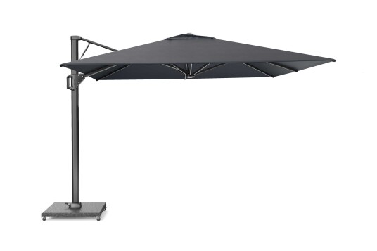 Platinum Sun & Shade Beaufort parasoll Antracit/svart exkl. parasollfot 3,2 x 3,2 m Svart