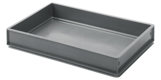 Ringoplast Bokssystem Catering med hylleinnsats; 60x40x9.1 cm (LxBxH); Grå