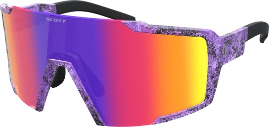SCOTT Shield sykkelbriller Swish Purple/Teal Chrome
