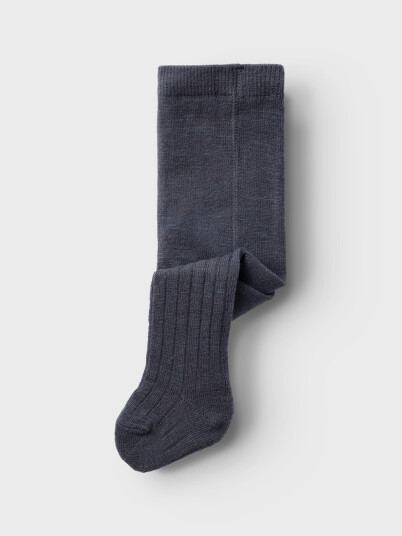 Name It Wakma Wool Blend Rib Pantyhose Blå 50/56