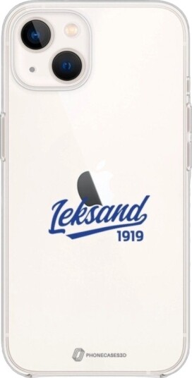 Phonecases3D iPhone 13 Leksands IF Clear case -mobildeksel, hvit