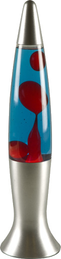 Veli Line lavalampe blått vann rød lava blue red steel 40 cm Veli Line lavalampe blått vann rød lava blue red steel 40 cm
