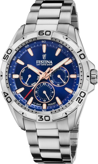 Festina Multifunction F20623/2 - Herre - 45 mm - Analog - Kvarts urverk - Mineralglas