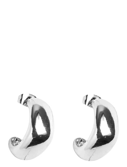 Pieces Pcbella Small Hoop Plated Fp Noos - Silver - ONE SIZE
