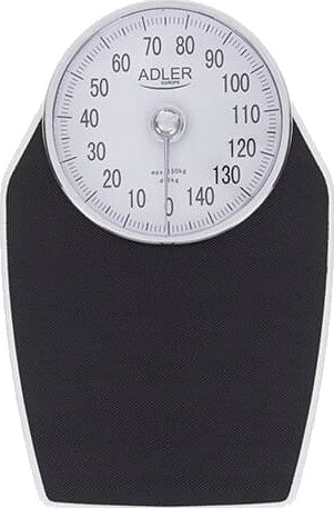 Kjøkkenvekt Adler | Mekanisk badevekt | AD 8177 | Maksimal vekt bæreevne 150 kg | Nøyaktighet 1000 g | Svart