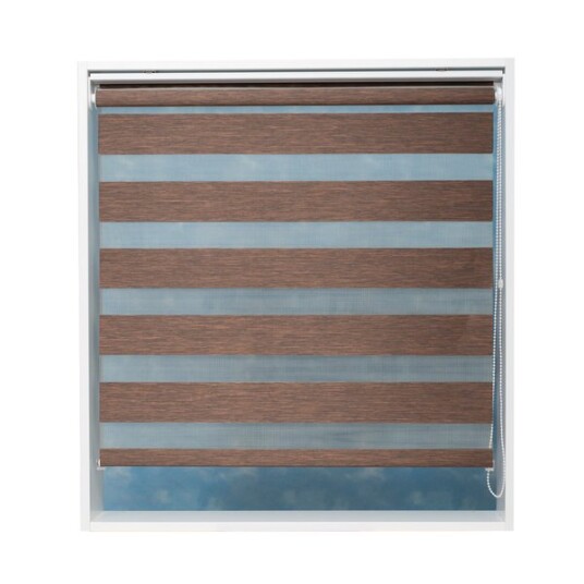 Vista Rullegardin zebra 140 cm valnøtt