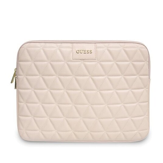 Guess 13" Rosa Quiltet Laptopveske - Universelt Etui Gucs13qlpk