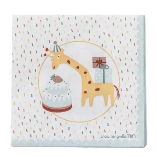 Bloomingville Celebrate Napkin - Multi/patterned - 33X33CM