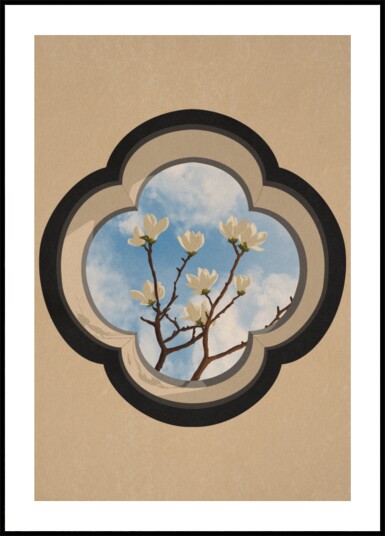 Magnolia Sky Window Plakat / 50x70