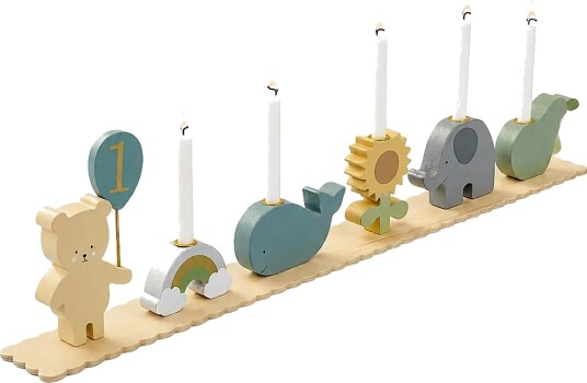Jabadabado Birthday Train Teddy With Friends Beige One Size Jabadabado Birthday Train Teddy With Friends Beige One Size