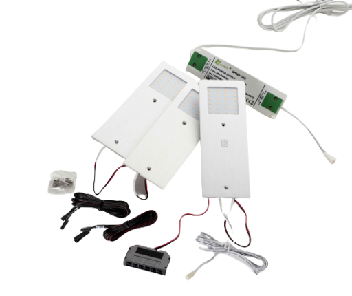 Loevschall Stella spot 3-kit m/on-off-dim - aluminium Loevschall Stella spot 3-kit m/on-off-dim - aluminium