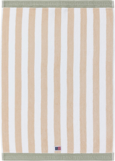 Lexington   Håndkle blokkstriper 50x70 cm moonbeam