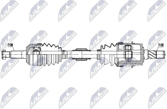 NTY NPW-MZ-120 Drivaksel