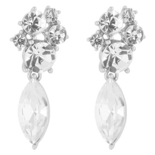 Snö Of Sweden Noctelle Pendant Ear Silver Clear Onesize