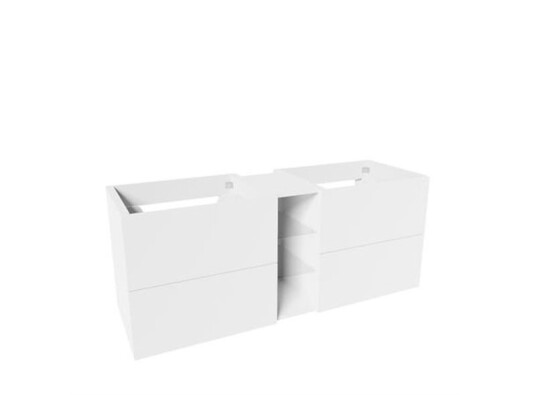 Vikingbad MIE 140DBL GH Servantskap slett hvit høyglans Vikingbad MIE 140DBL GH Servantskap slett hvit høyglans