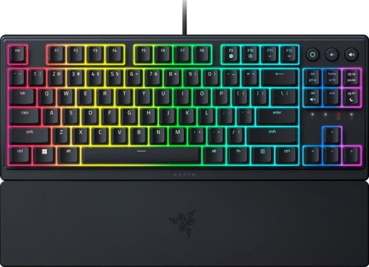 Razer Ornata V3 TKL Gamingtastatur Tenkeyless Mecha-Membrane Brytere UV-Belagte Taster