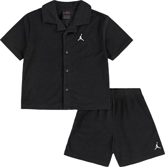 Jordan Shorts Sett   Skjorte/Shorts   Frotté   Svart m. Logo   Jordan   2 3 år (92 98)   Shorts