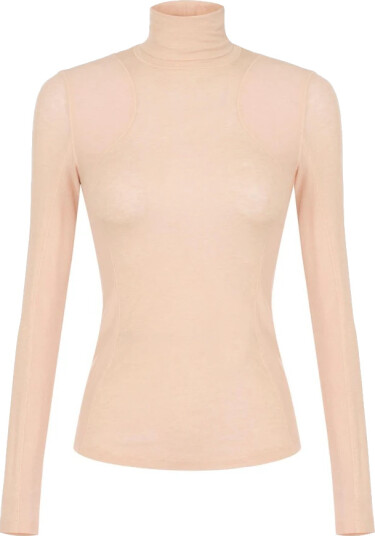 Elisabetta Franchi Dame Strikkevarer Beige XL,