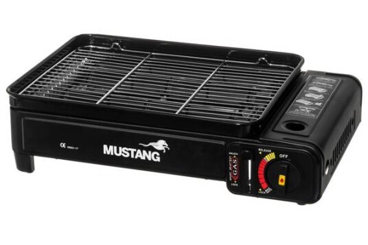 Mustang Tammy Camping Gassgrill 33x25 cm med Piezotenner, Bunnbrenner Mustang Tammy Camping Gassgrill 33x25 cm med Piezotenner, Bunnbrenner