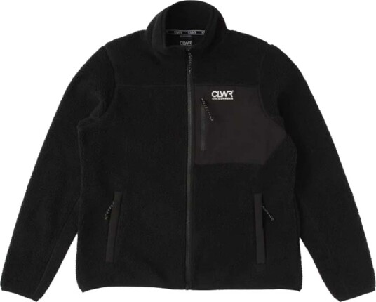 ColourWear Women"s Pile Jacket Black XS