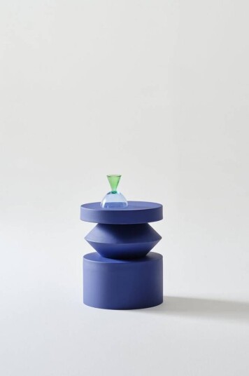 OMARA sidebord ø 34,5 cm Blue