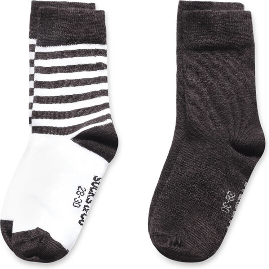 Alpacasocks&Co Merino Lifestyle Kids 2 Pack   Brown   28 30