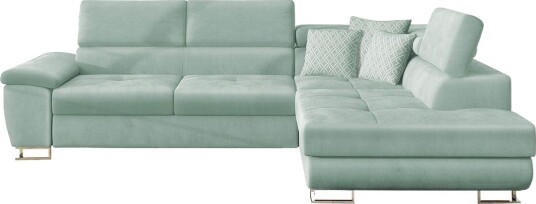 Reginia Sofa med Sjeselong 3 seter Grønn/Hvit Reginia Sofa med Sjeselong 3 seter Grønn/Hvit
