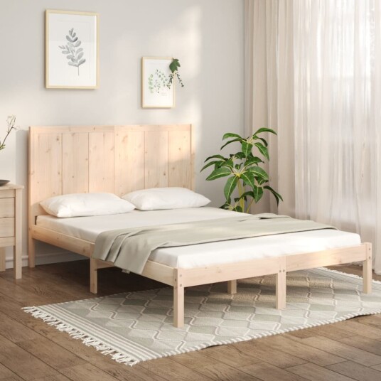 vidaXL Sengeramme heltre furu 160x200 cm 8720287044826