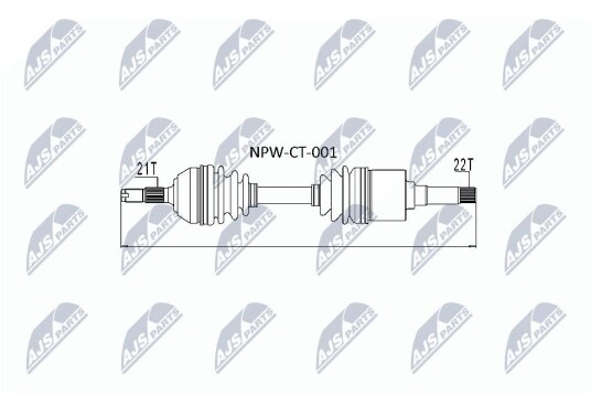 Nty Drivaksel NTY NPW CT 001