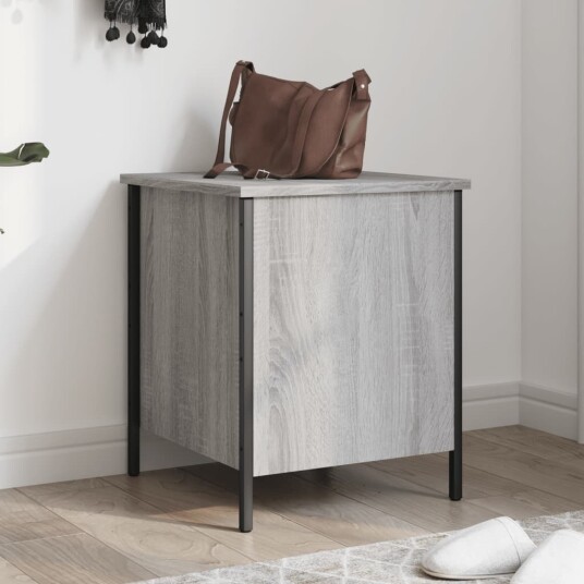 Oppbevaringsbenk grå sonoma 40x42,5x50 cm konstruert tre 8721012340626 Oppbevaringsbenk grå sonoma 40x42,5x50 cm konstruert tre 8721012340626