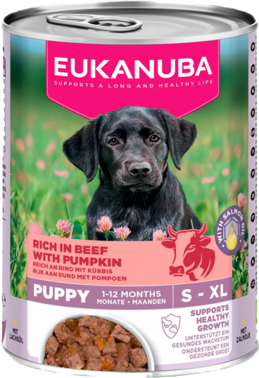 Eukanuba Våtfôr til Valper med Oksekjøtt og Gresskar 400 g Eukanuba Våtfôr til Valper med Oksekjøtt og Gresskar 400 g