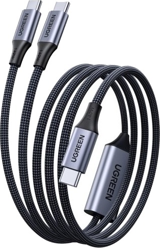 Ugreen Usb-Kabel 2In1 Usb-C 2Xusb-C Pd 140W 2M Svart Ugreen Usb-Kabel 2In1 Usb-C 2Xusb-C Pd 140W 2M Svart