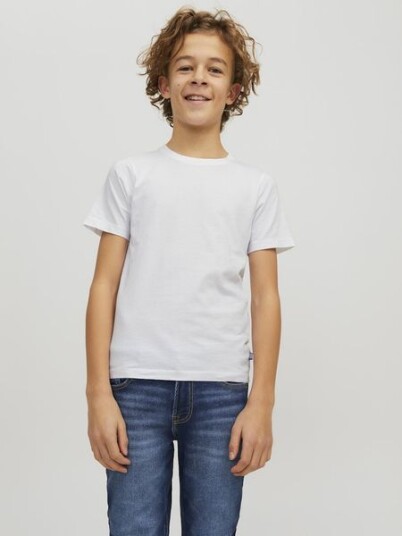 Jack & Jones Jjeorganic Basic Tee Ss O-Neck Noos Mni White 122 Jack & Jones Jjeorganic Basic Tee Ss O-Neck Noos Mni White 122